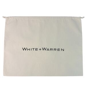 White +‎ Warren Dust Bag Cream Cotton Canvas Drawstring Storage Travel